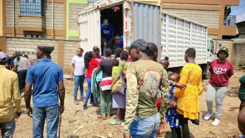 OVER 10000 BLANKETS DONATIONS TO FLOOD VICTIMS IN KENYA